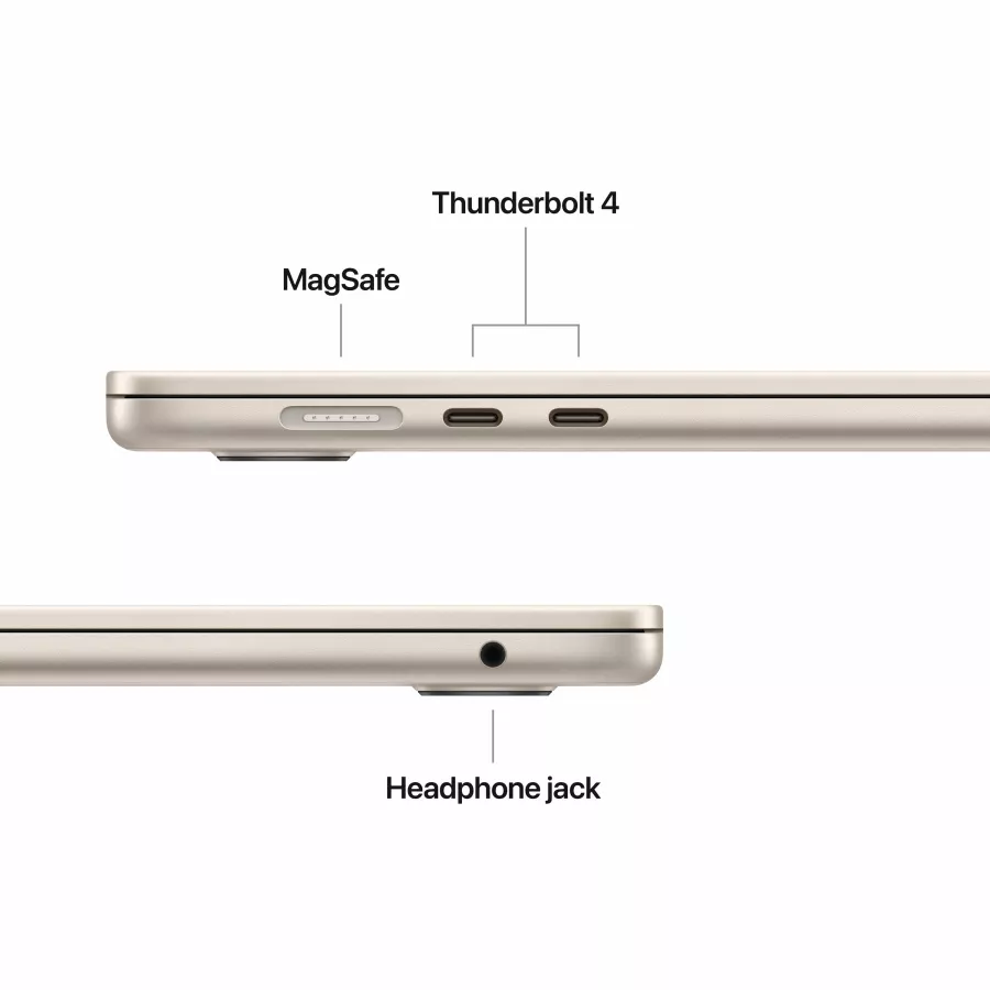 Apple MacBook Air 15.3"  Apple M4 (10C CPU/10C GPU), 16 GB, 512 GB, Starlight, 2025 — Image №7