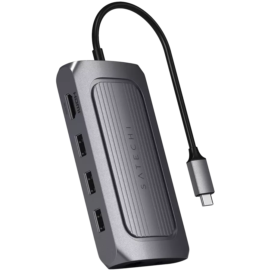 Multiport Adapter SATECHI USB4 Multiport Adapter Space Gray — სურათი №1