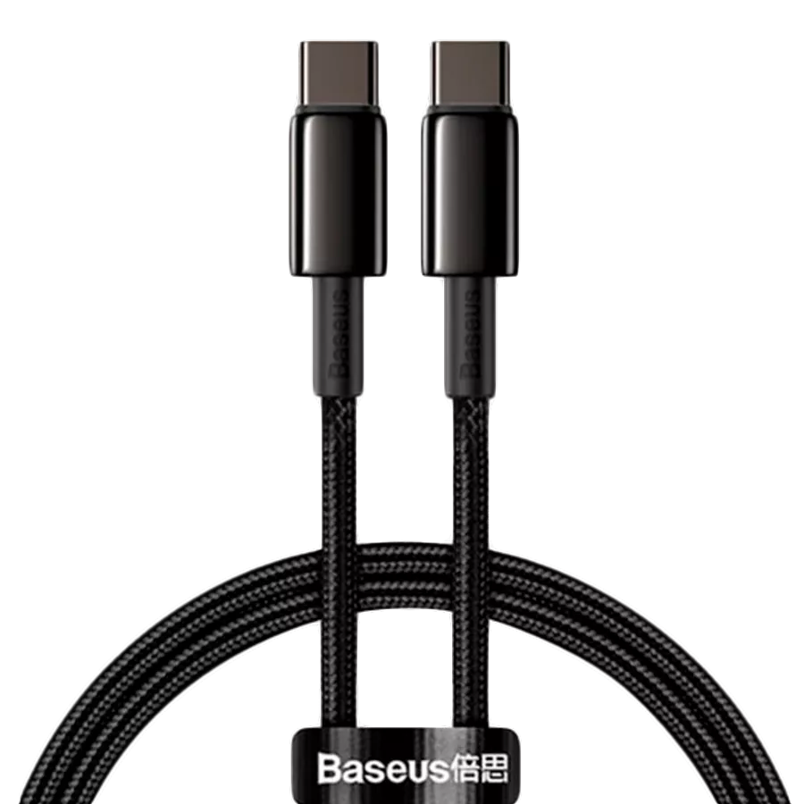 BASEUS USB-C Cable, 1 m, Black — Image №1