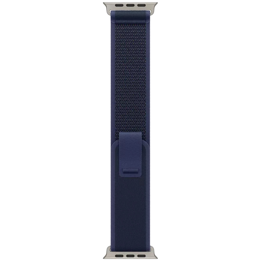 APPLE 49mm Trail Loop - Natural Titanium Finish Band Trail Loop - Natural Titanium Finish Blue for Apple Watch 44/45/46/49 mm — Image №1