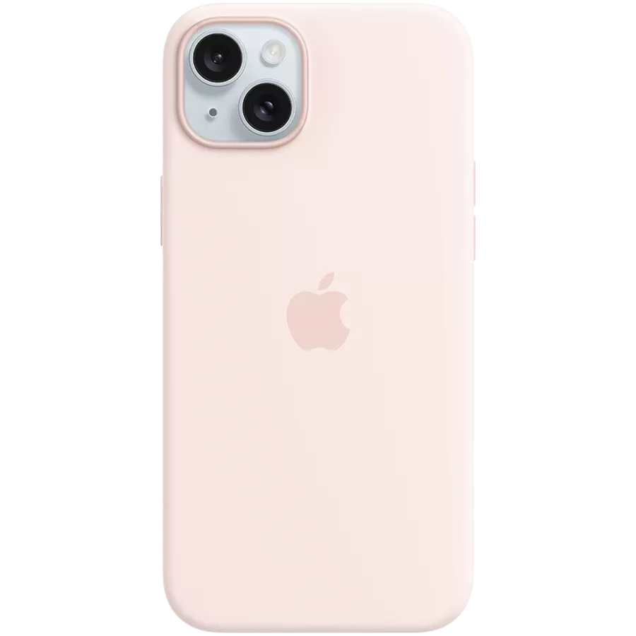 Чехол APPLE силиконовый с MagSafe Розовый для iPhone 15 Plus — Изображение №1
