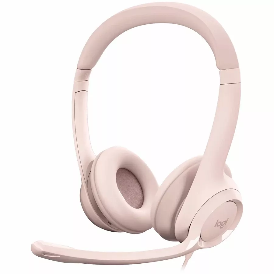 Наушники LOGITECH H390 USB Rose (L981-001281) — Изображение №1