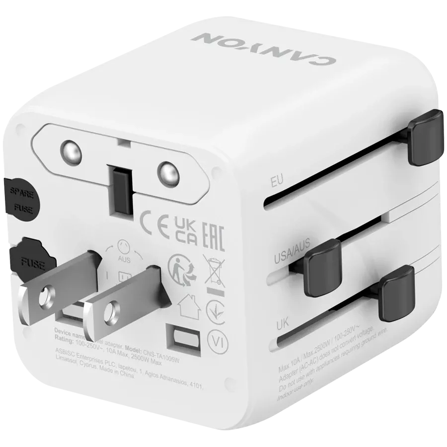CANYON Power Adapter, White — Image №3 CANYON Power Adapter, White — Image №3