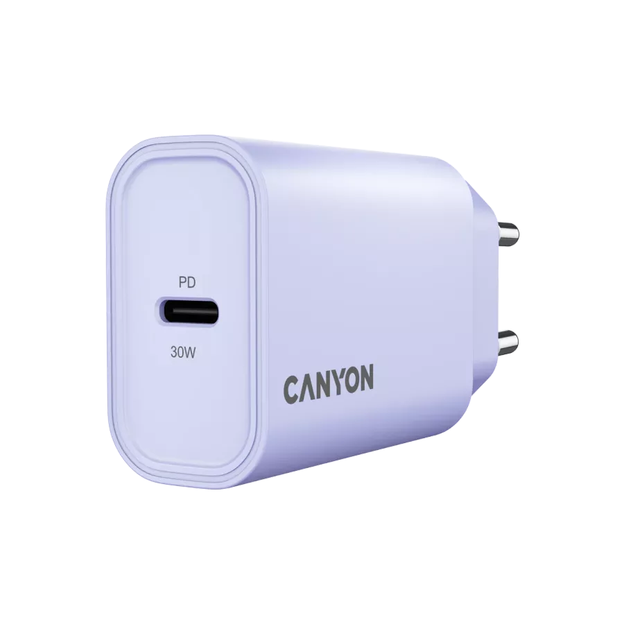 CANYON OnCharge 30CL Power Adapter USB-C, 30 W, Lavender — Image №2
