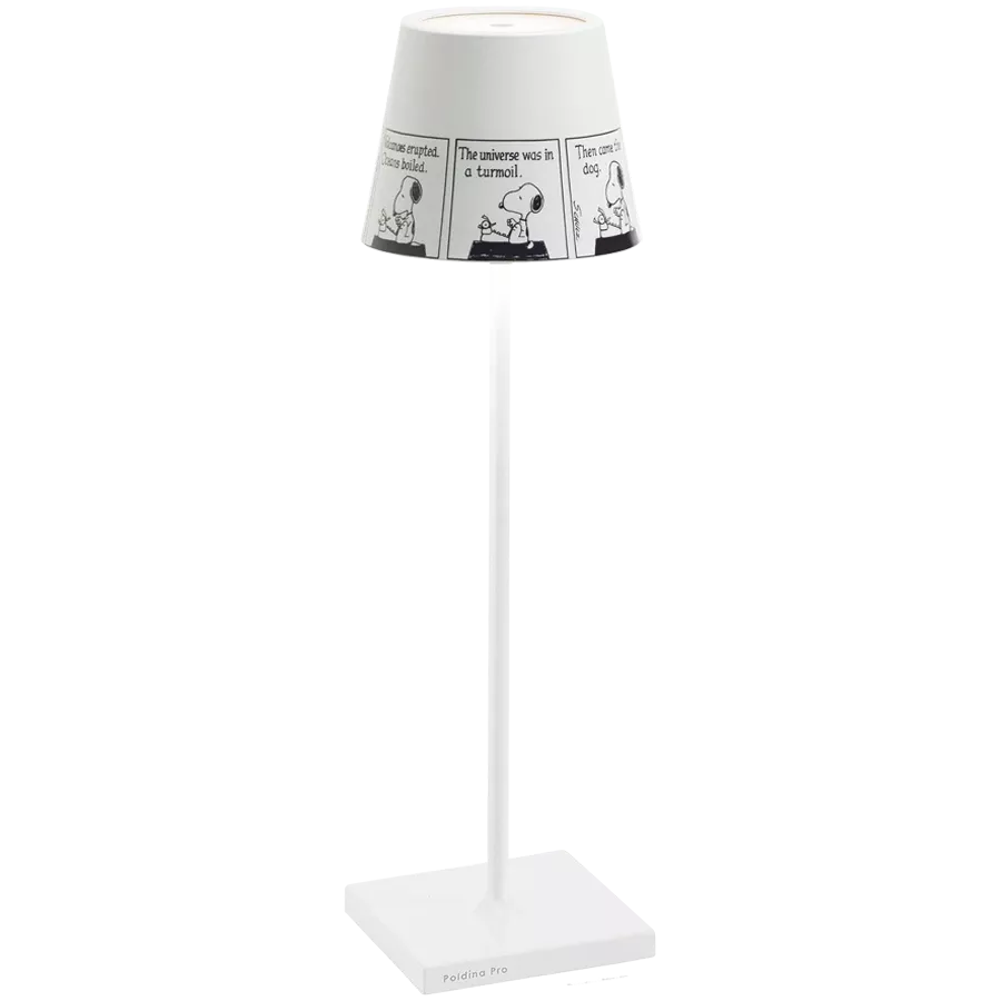 ZAFFERANO POLDINA PRO TABLE LAMP 111x380mm. WHITE+PEAN.4-2.2W LED — Image №1