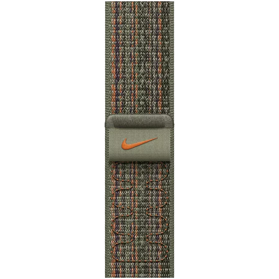 Ремінець APPLE 41mm Nike Sport Loop Nike Sport Loop Sequoia/Orange за Apple Watch 38/40/41 mm — Зображення №1
