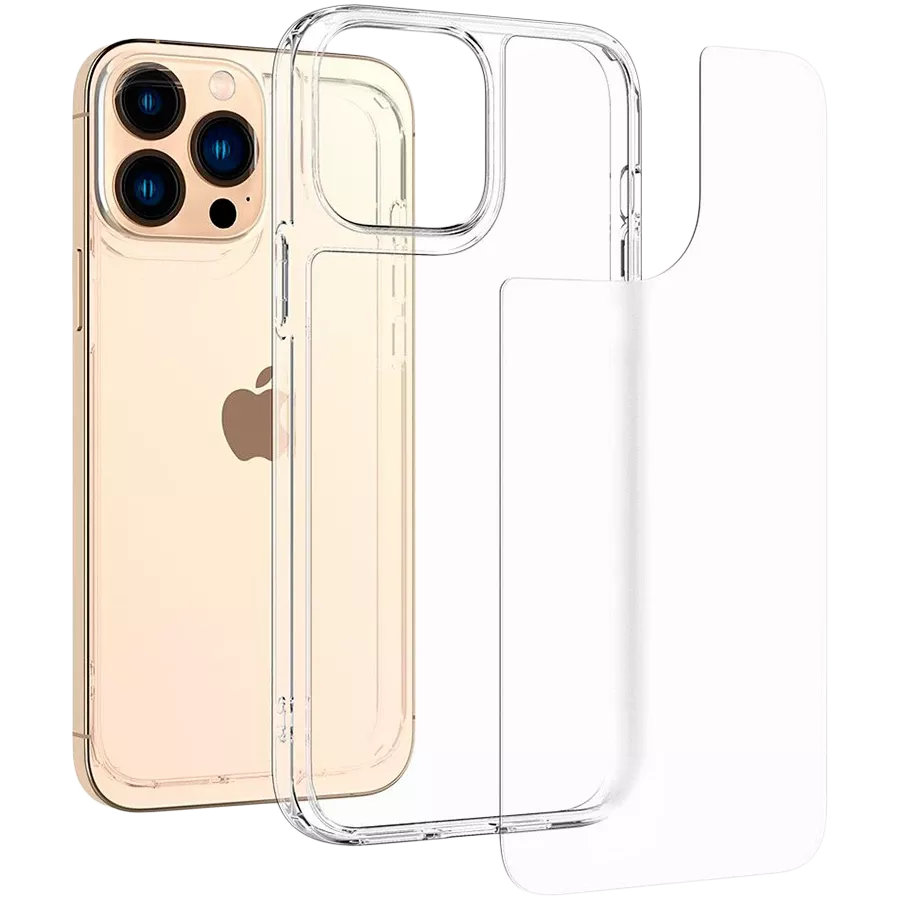 Защитный чехол SPIGEN SGP Quartz Hybrid  Кристально-прозрачный для iPhone 13 Pro Max — Изображение №2