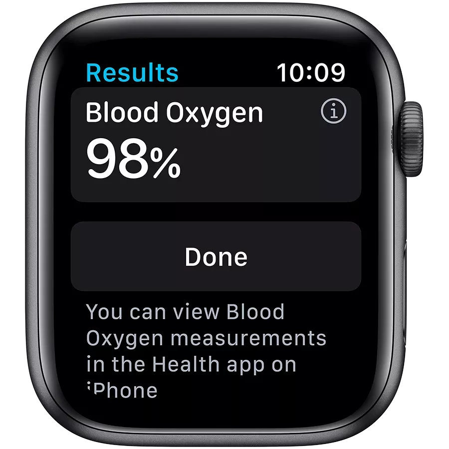 Refurbished Apple Watch Series 6 GPS, 44mm, Space Gray, Black Sport Band, Grade B — Image №3