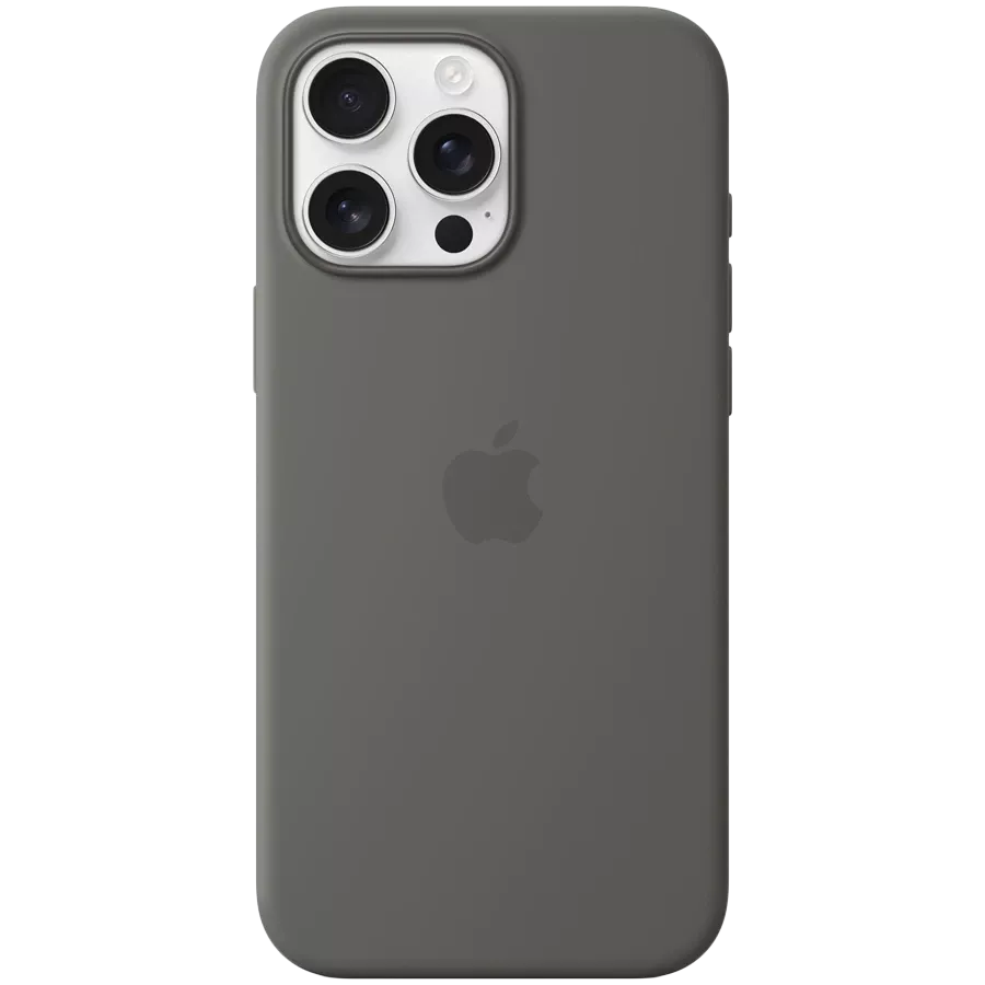 APPLE Silicone Case with MagSafe Stone Gray for iPhone 16 Pro Max — Image №1