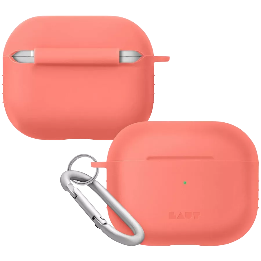 Чехол LAUT POD  Коралловый для AirPods (Gen3) — Изображение №1