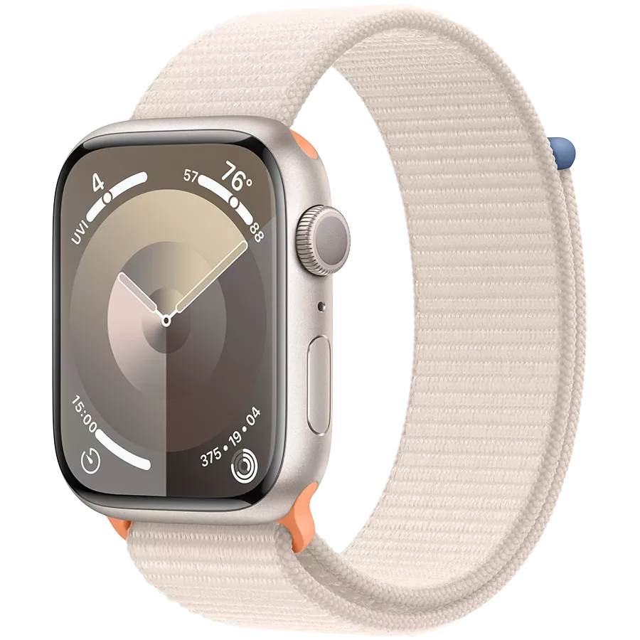 Apple Watch Series 9 GPS 45 Smartphone Starlight Starlight Sport Loop MR983QR A iSpace