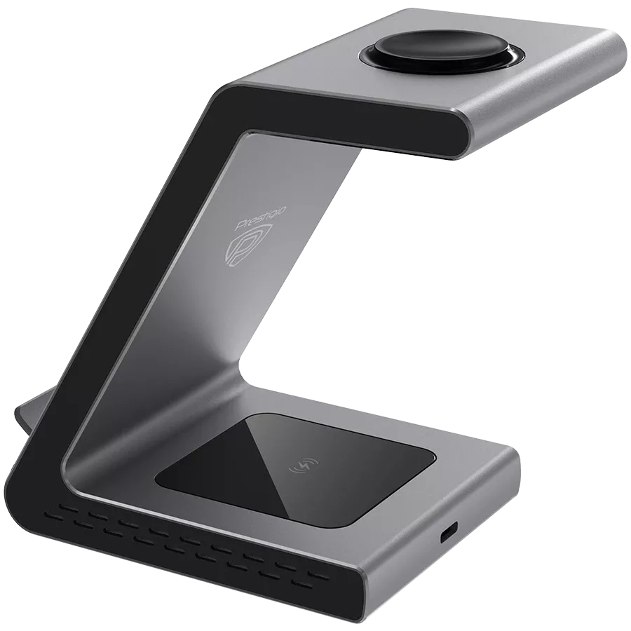 PRESTIGIO ReVolt A9 Wireless Charger, 10 W, Gray — Image №4