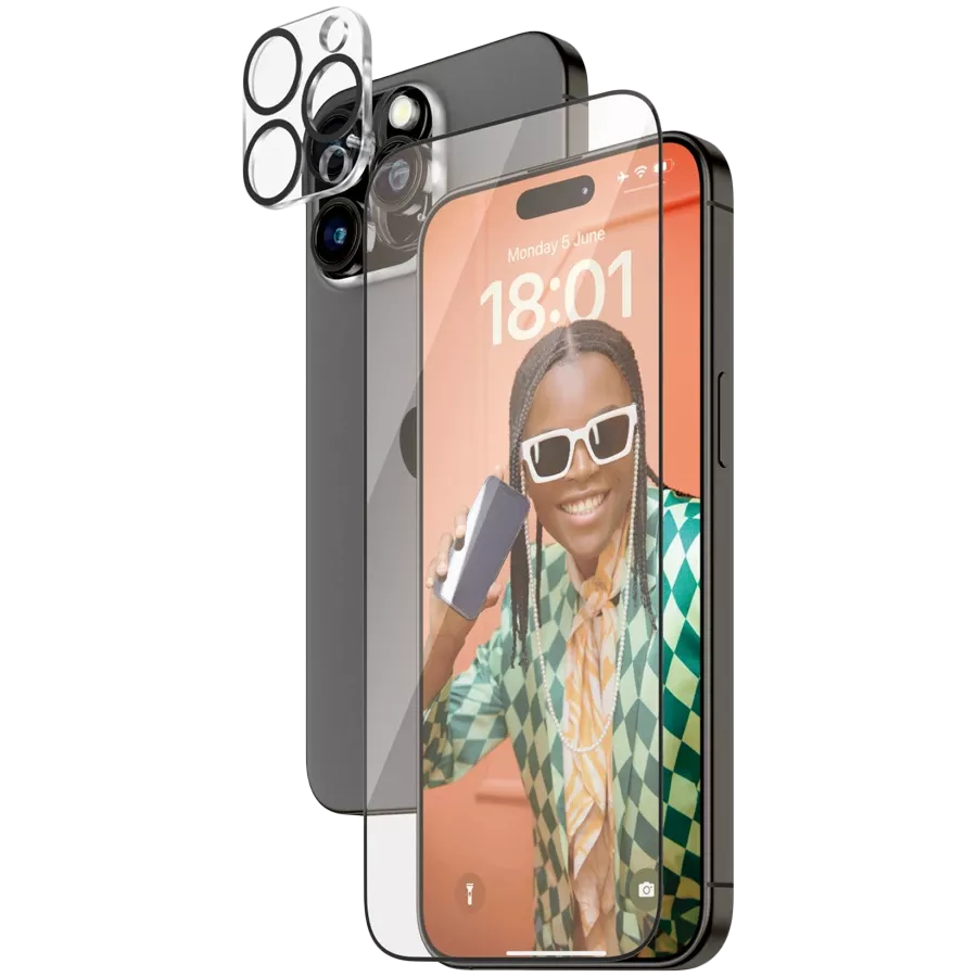 Захисне скло PanzerGlass 2-в-1 Pack для iPhone 15 Pro Max — Зображення №1