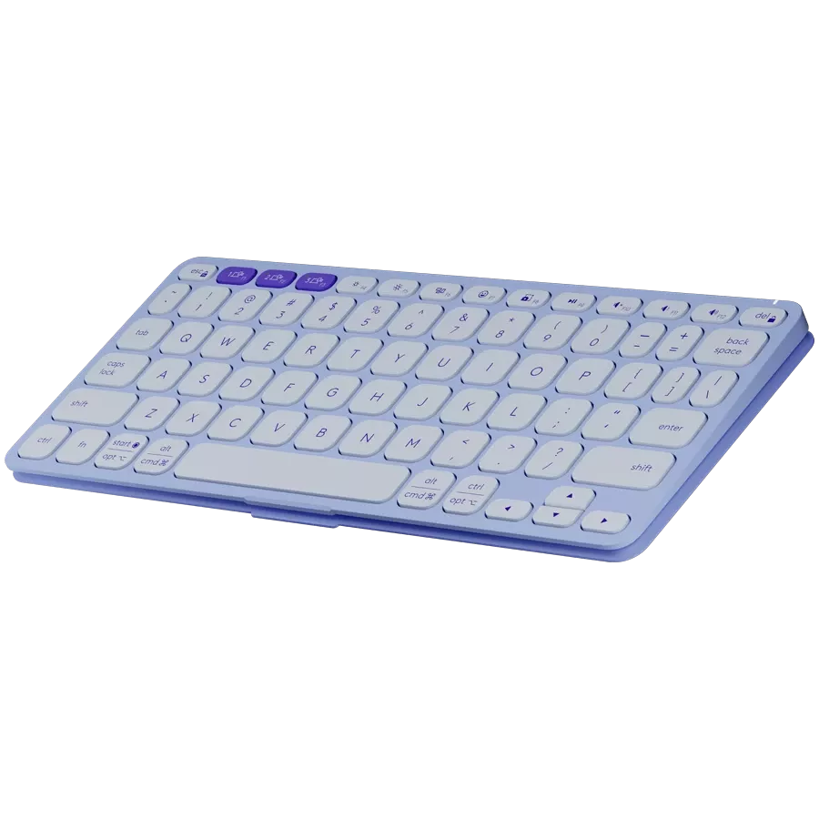 Клавиатура LOGITECH Keys-To-Go 2, Беспроводное, Лиловый, США — Изображение №3