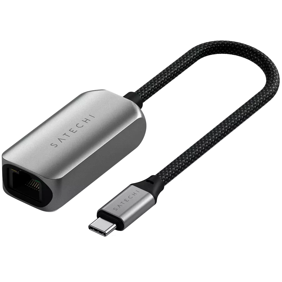Перехідник SATECHI USB-C 2.5 Gigabit Ethernet Adapter Space Gray — Зображення №1