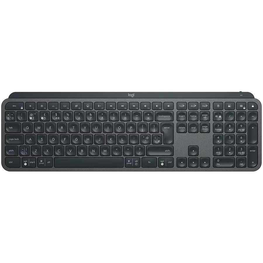 Клавиатура беспроводная LOGITECH MX Keys S Wireless Graphite (L920-011593) — Изображение №1