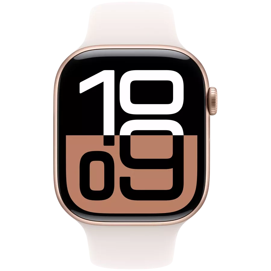 Apple Watch Series 10 GPS, 42mm, Rose Gold, Light Blush Sport Band, M/L — image №2
