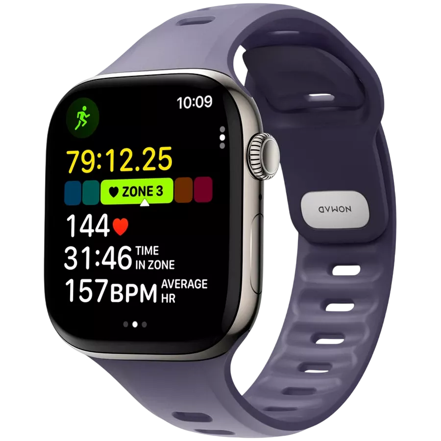 NOMAD Ремешок Tempo Band Фиолетовый для Apple Watch 38 mmApple Watch 40 mmApple Watch 42 mmApple Watch 41 mm 38/40/41/42 mm — Изображение №1
