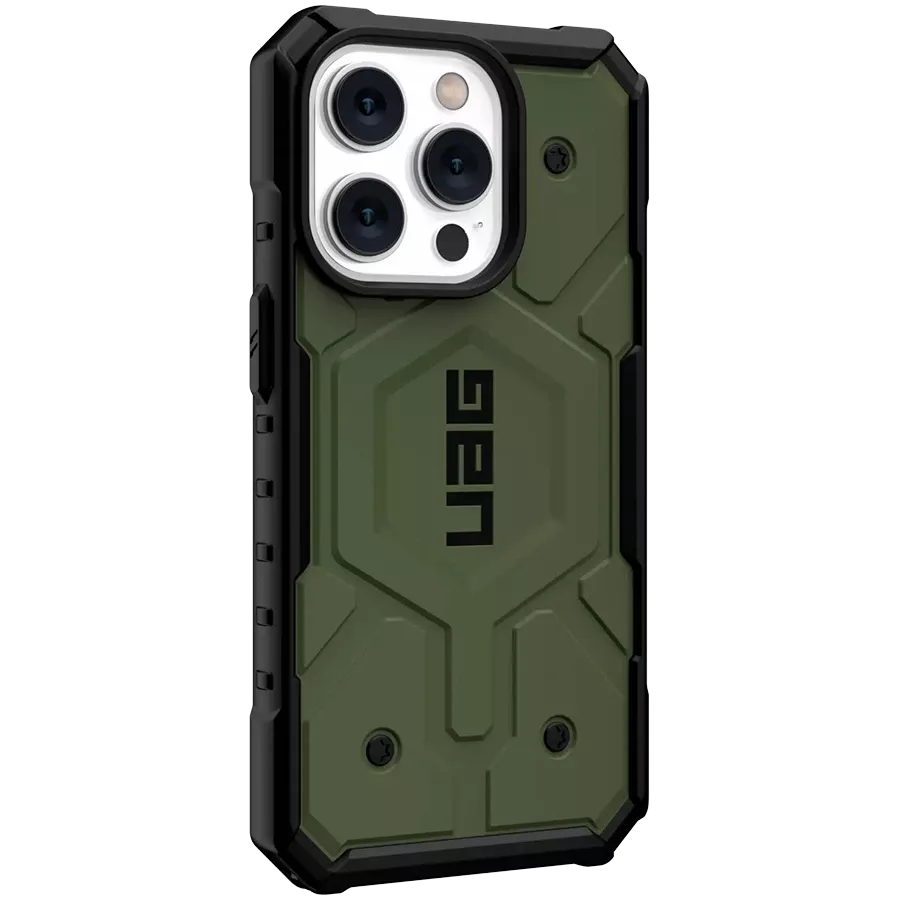 Защитный чехол UAG Pathfinder с MagSafe Оливковый для iPhone 14 Pro — Изображение №2