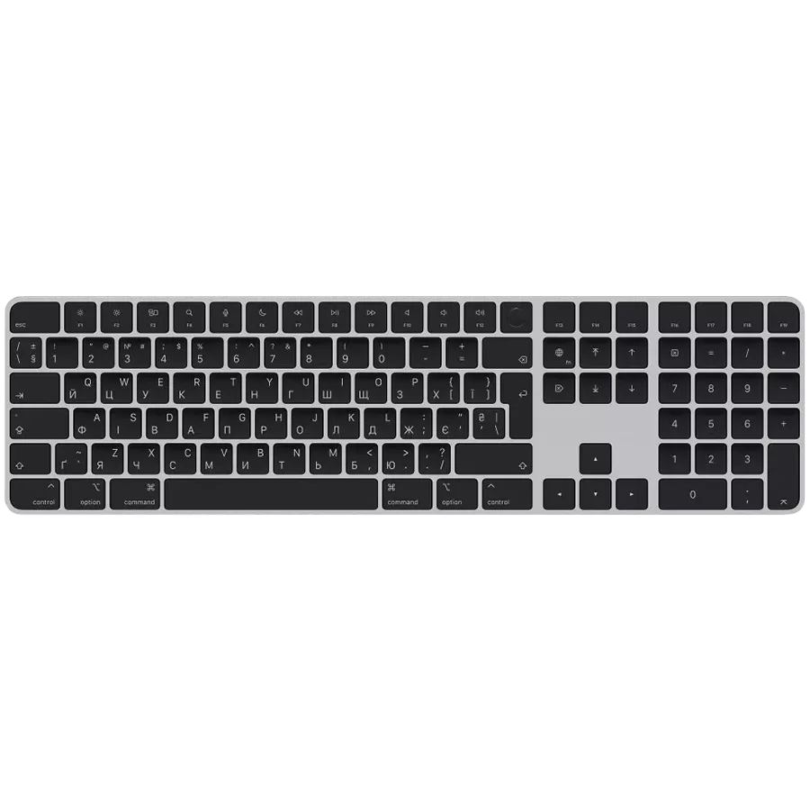 Клавиатура Apple Magic Keyboard with Touch ID UA Bluetooth/USB, Black — Изображение №1