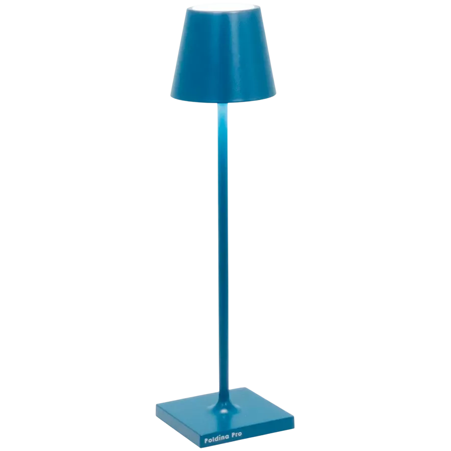 ZAFFERANO POLDINA PRO MICRO TABLE LAMP 70x275mm. MATT CAPRI BLUE-1.8W-DYNAMIC WHITe — Image №1