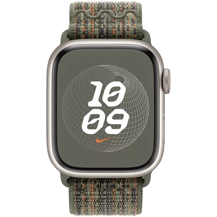 Ремінець APPLE 41mm Nike Sport Loop Nike Sport Loop Sequoia/Orange за Apple Watch 38/40/41 mm — Зображення №3