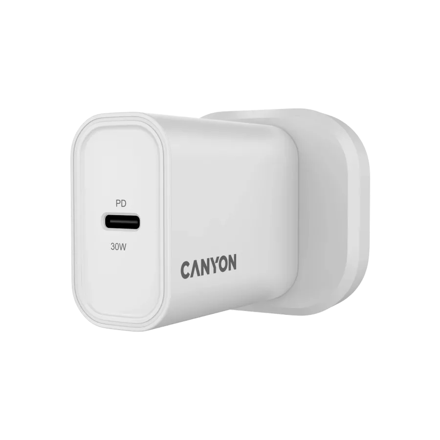 CANYON OnCharge 30CL UK Power Adapter USB-C, 30 W, White — Image №2