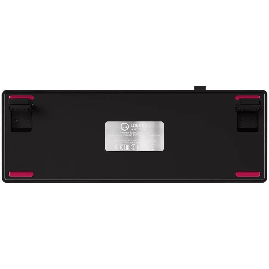 LORGAR KBP70MW Gaming Keyboard, Wireless, Black, EN — Image №9