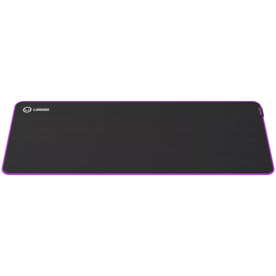 Παιχνίδι ποντικιού Lorgar 900mm x 360mm x 3mm, Μαύρο / Μωβ — Εικών №4