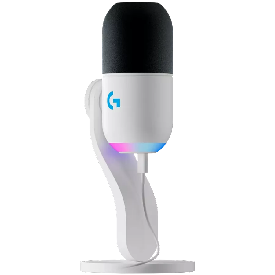 Gaming Microphone LOGITECH (CIS) (18.5кГц, Проводное) Off-White — Изображение №1