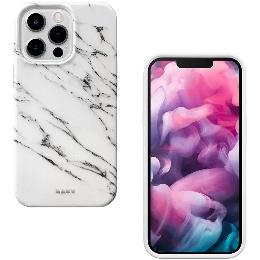 LAUT Protective Case Huex Elements Marble , White for iPhone 13 Pro — Image №2