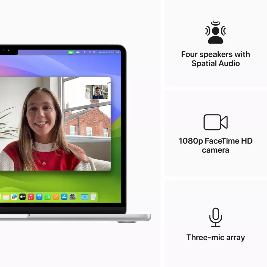 MacBook Air 13.6"  M3 (8C CPU/10C GPU), 16 GB, 256 GB, Silver — Image №6