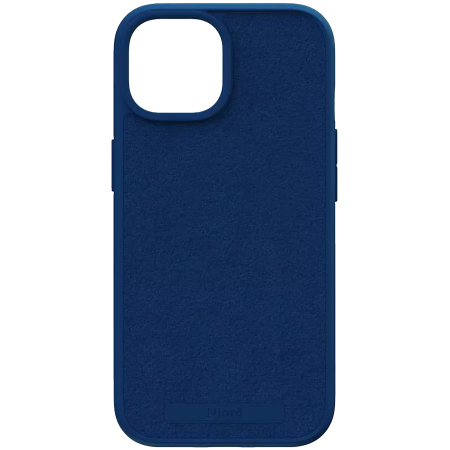 Protective Case NJORD Suede MagSafe with MagSafe Blue for iPhone 15 — Image №1