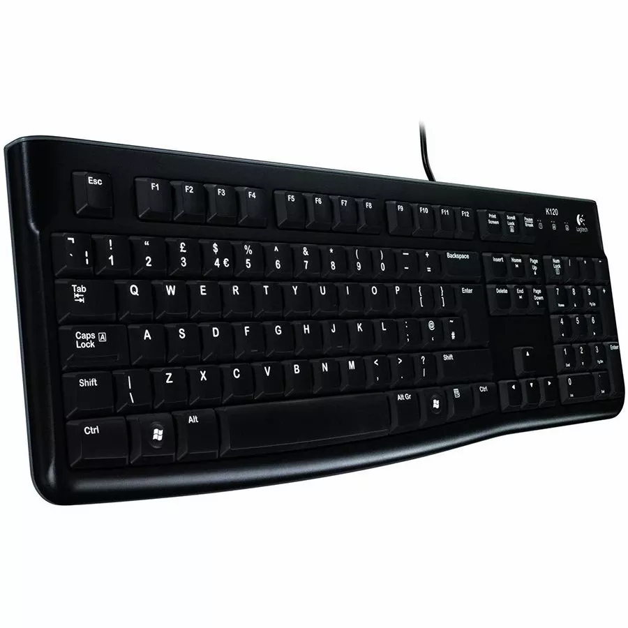 Клавіатура дротова LOGITECH K120 USB UKR OEM (920-002643) — Зображення №1