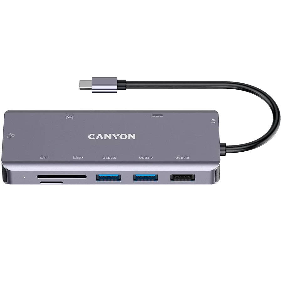 Мультипортовий хаб 9в1 USB-C (CNS-TDS11) — Зображення №1