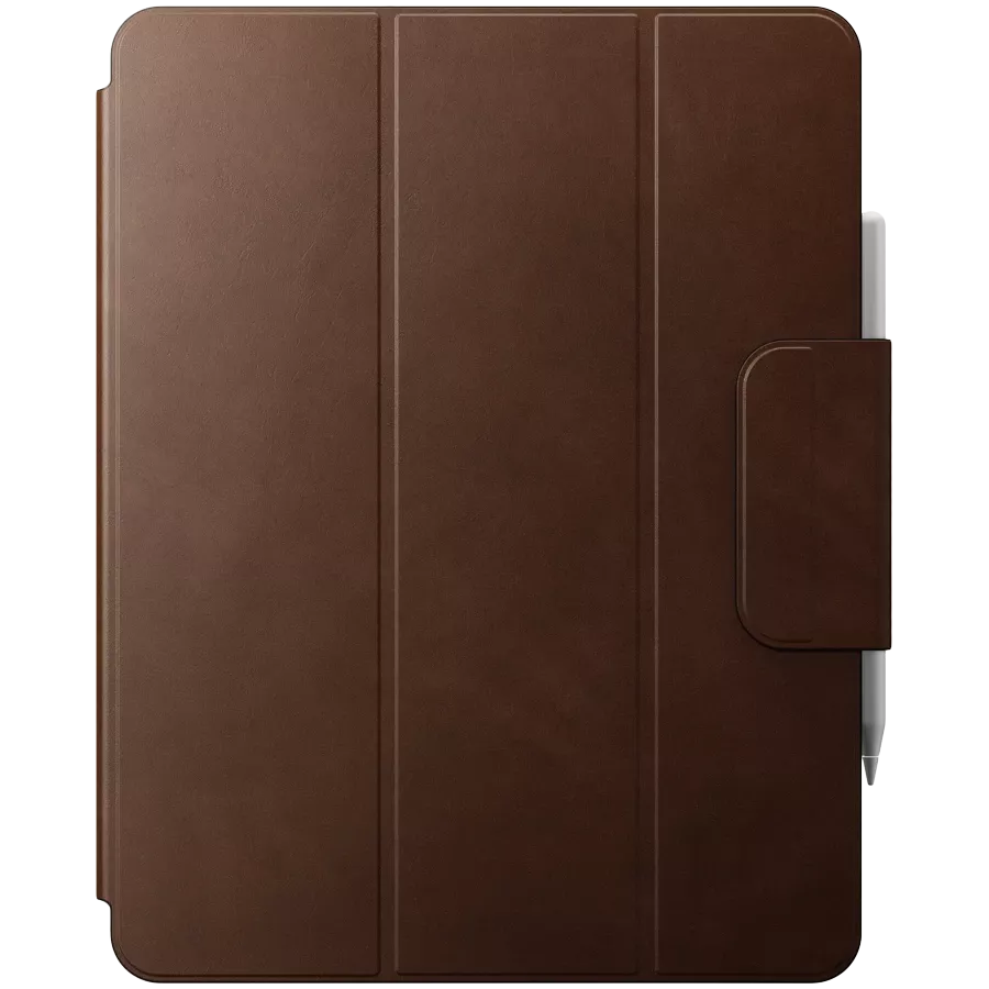 Husă NOMAD Smart Folio din piele pentru iPad Pro 12.9 (Gen/ 3/4/5/6), Brown — image №1