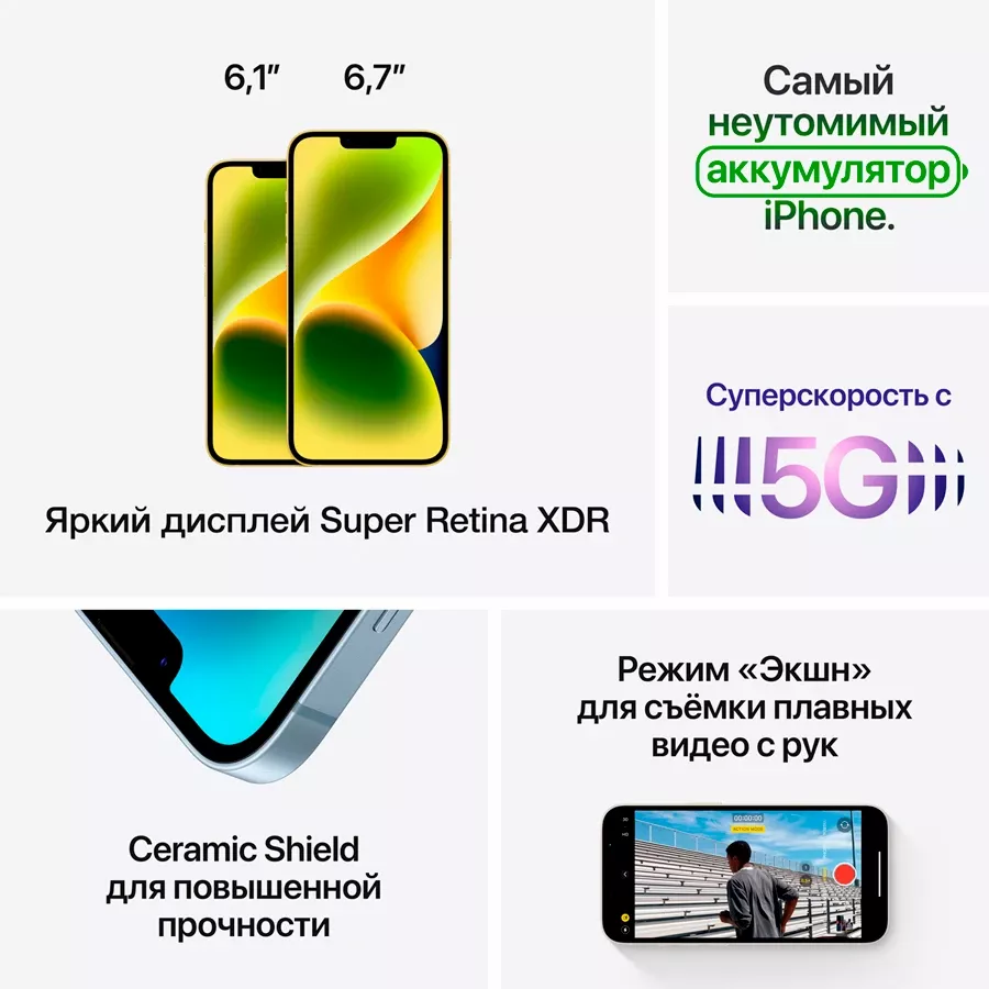 iPhone 14, 128 ГБ, Тёмная ночь — Изображение №8