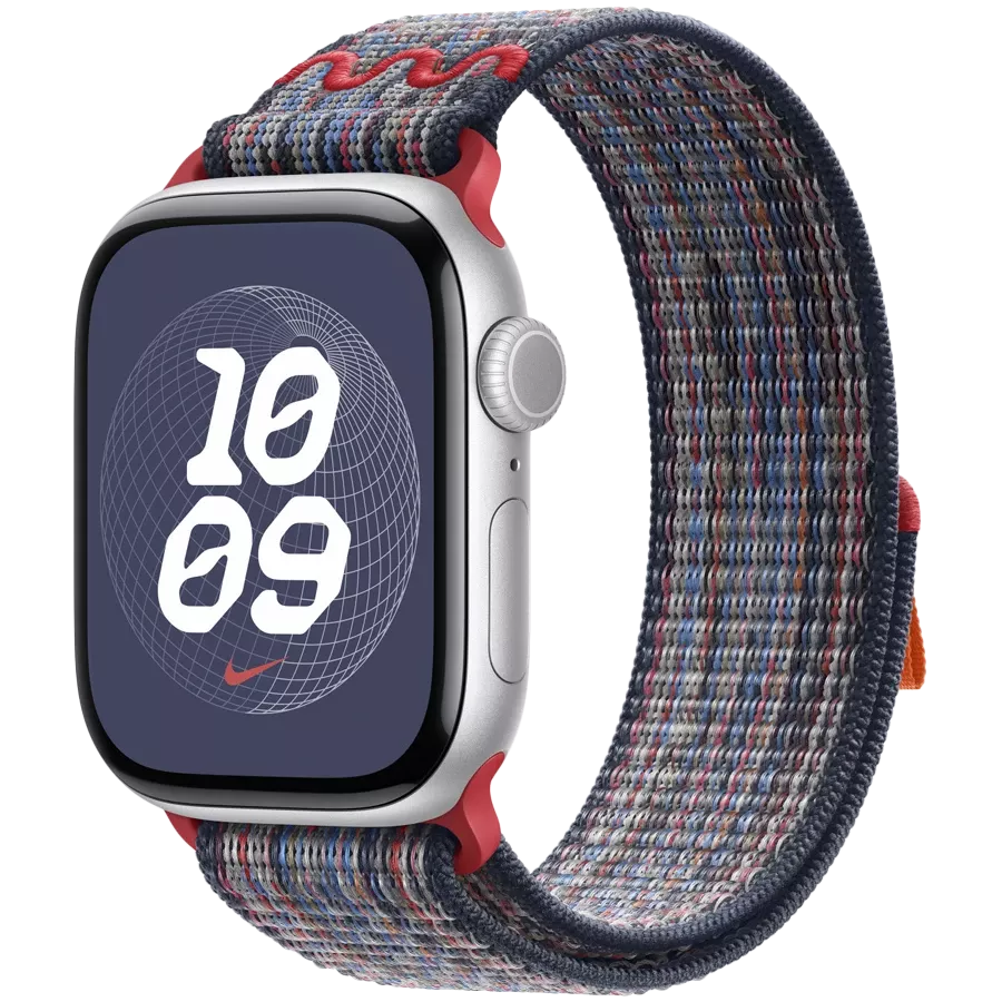 APPLE 40mm Nike Sport Loop Ремінець Nike Sport Loop Blue/Red за Apple Watch 40 mm — Зображення №2