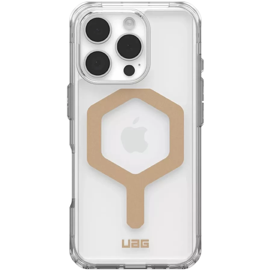 UAG Protective Case Plyo Magsafe with MagSafe, Ice/Gold for iPhone 16 Pro — Image №1