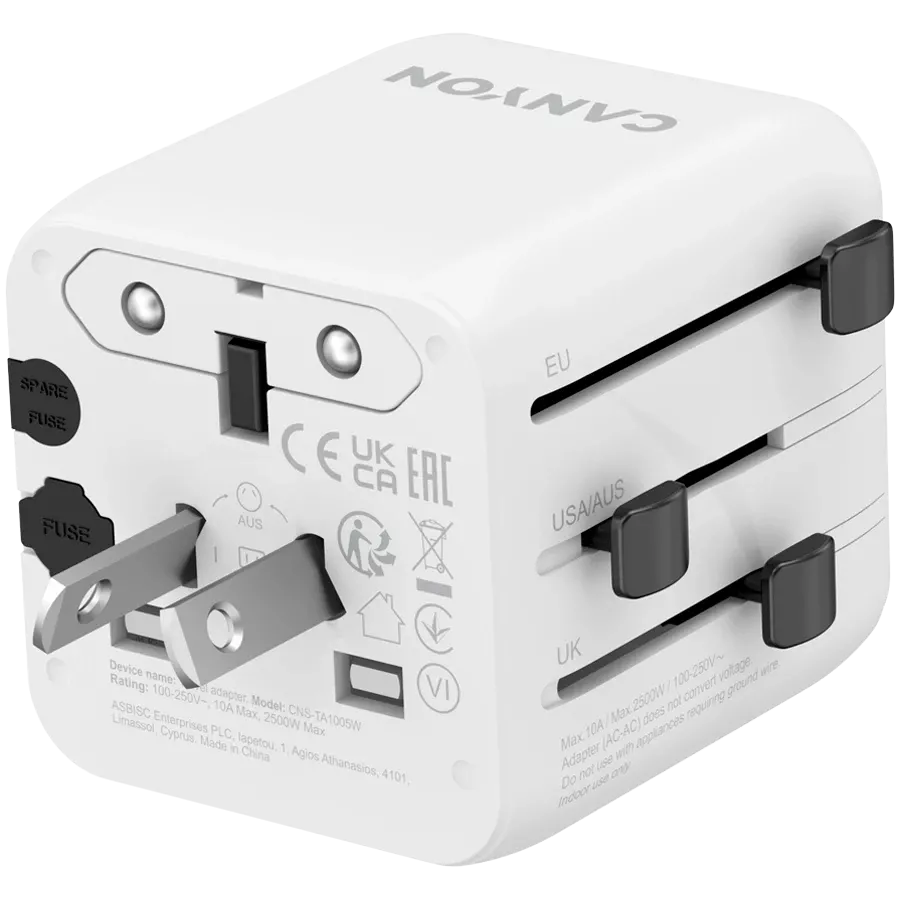 CANYON Power Adapter, White — Image №4 CANYON Power Adapter, White — Image №4