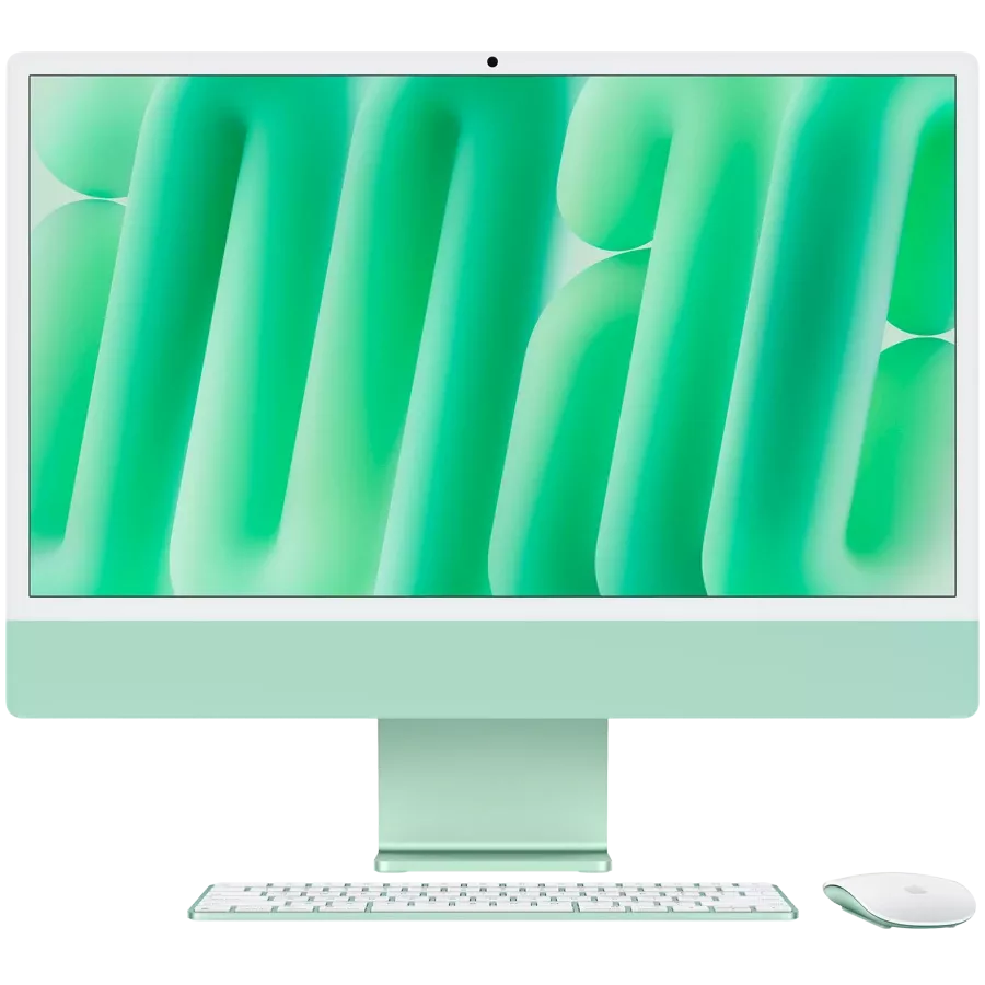 Apple iMac 24", Apple M4 (8C CPU/8C GPU), 16 GB, 256 GB SSD, Green — Image №1
