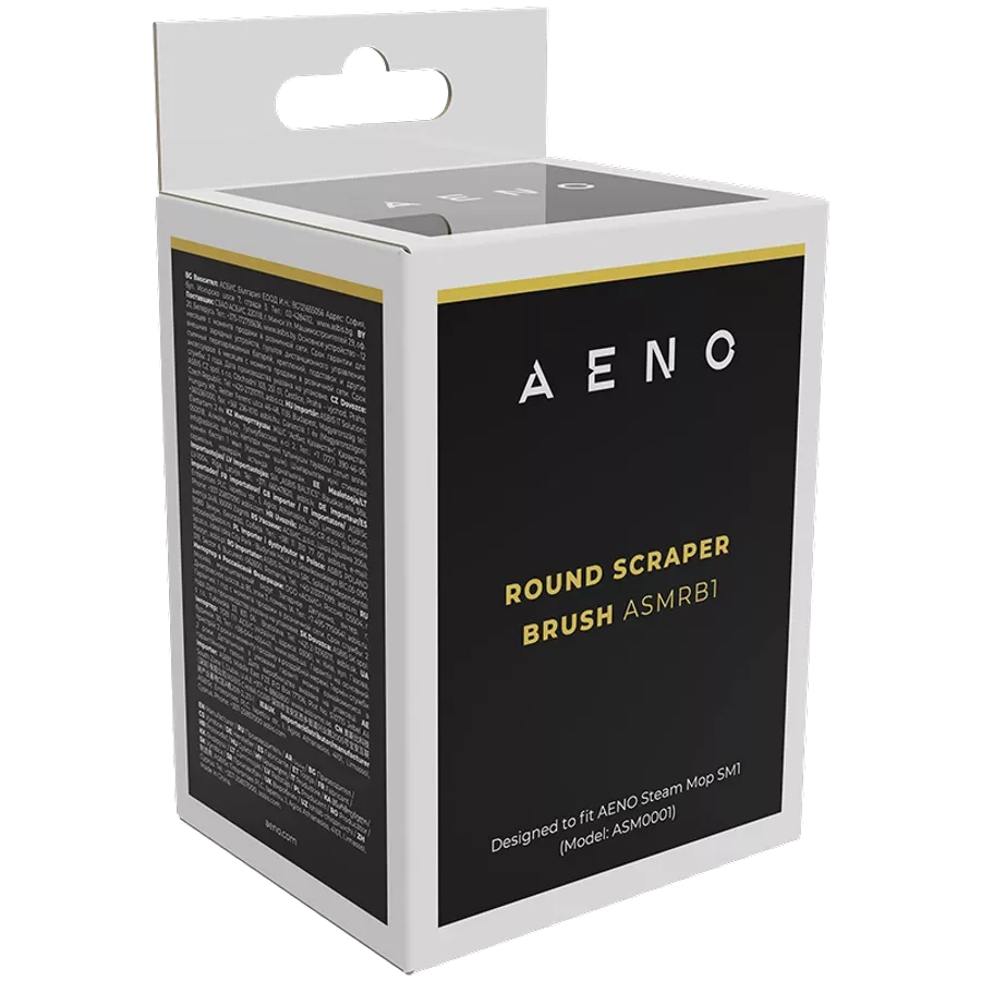 AENO  for SM1|АғылшынRound scraper brush  for steam mop SM1 (Round Scraper Brush, Cloth Cover included)Ағылшын| — image №4