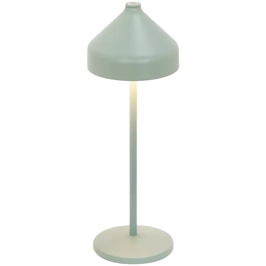 ZAFFERANO AMELIE PRO TABLE LAMP 120x340mm. PAINTED GREEN LEAF 3.0W LED 95-130lm. — Image №1
