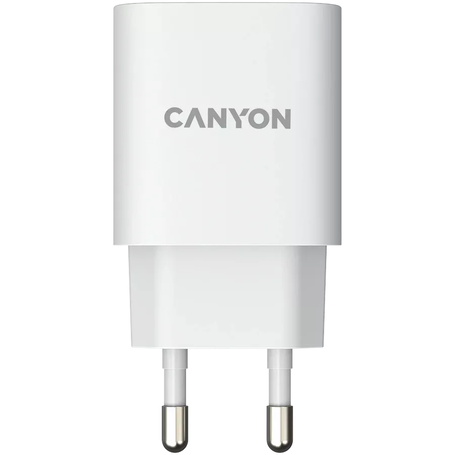 CANYON H-20-02 Προσαρμογέας ρεύματος USB-C, 20 βατ, Λευκό — Εικών №1