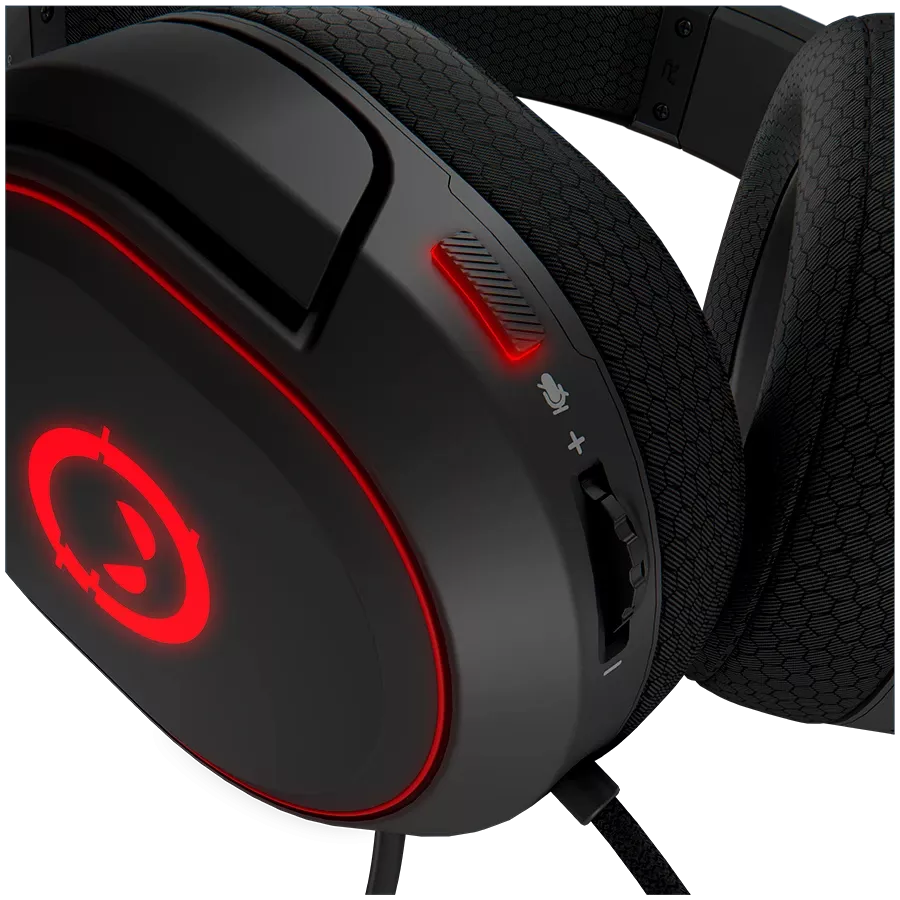 Наушники LORGAR Kaya 460 Gaming RGB USB Black (LRG-GHS460) — Изображение №5
