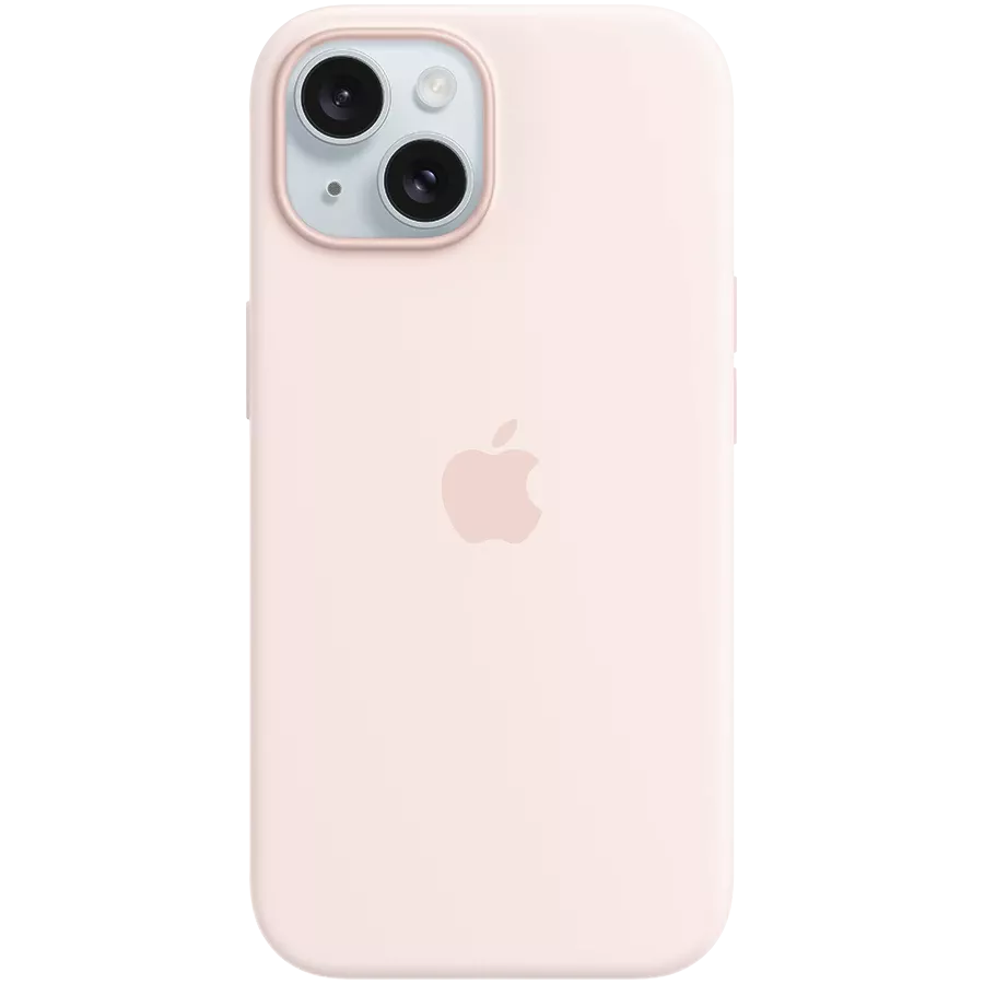 Чехол APPLE силиконовый с MagSafe Розовый для iPhone 15 — Изображение №1