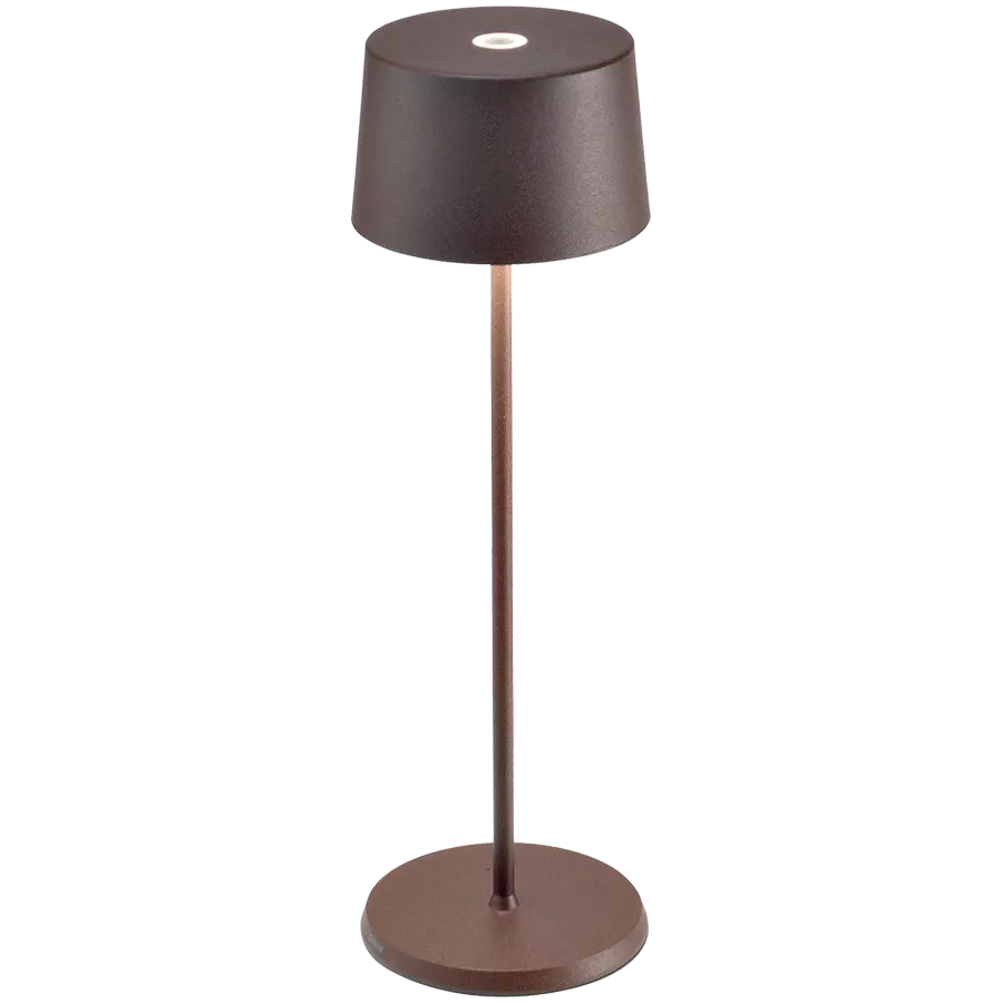 ZAFFERANO OLIVIA PRO TABLE LAMP 110x350mm. PAINTED CORTEN 2.2W LED 150lm. — Image №1