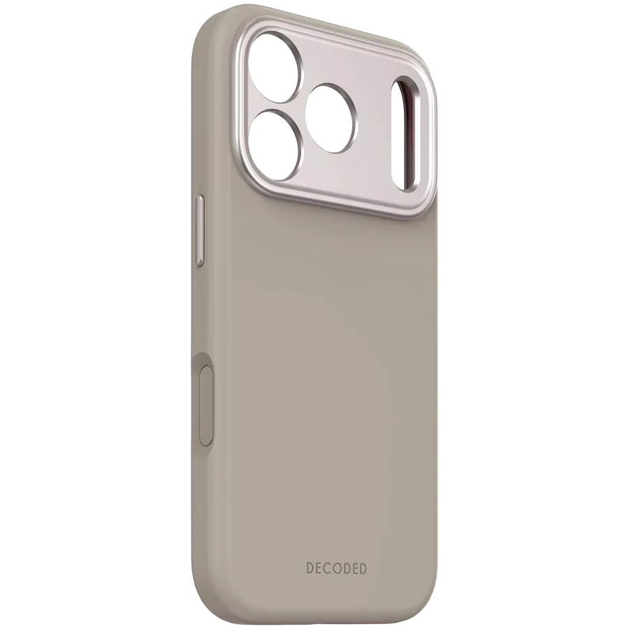 DECODED Case Antimicrobial Silicone MagSafe with MagSafe, Soft Taupe for iPhone 17 Pro — Image №3