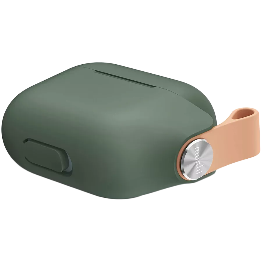 Чохол MOSHI Pebbo  Mint Green для AirPods (Gen3) — Зображення №2