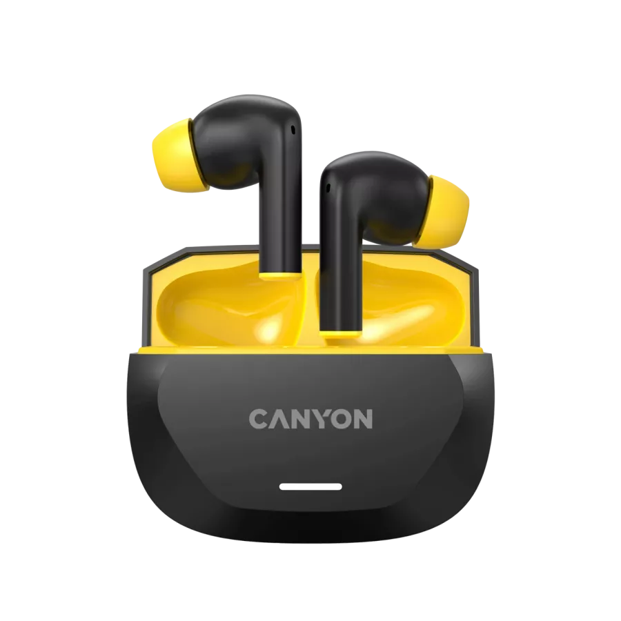 CANYON TWS-7 Ασύρματο Ακουστικό, Μαύρο / Κίτρινο — Εικών №4